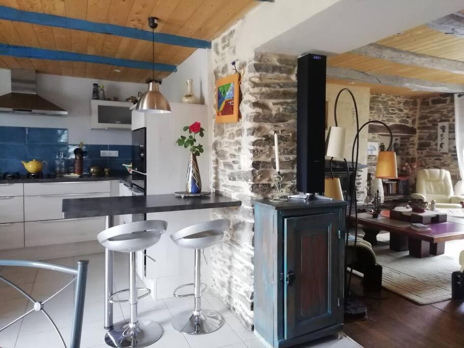 maison piscine privée proche de Rodez Cassagnes-Bégonhès Esterno foto
