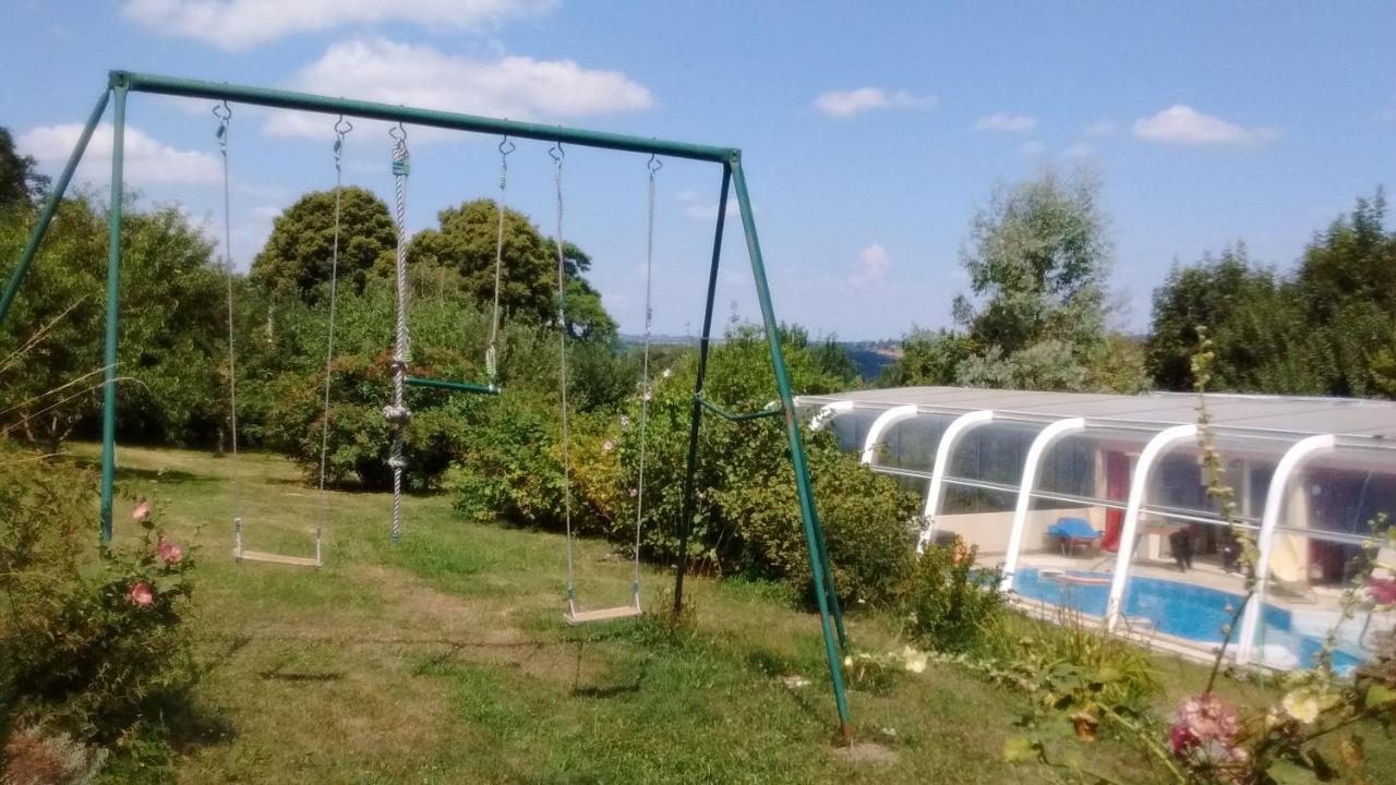 maison piscine privée proche de Rodez Cassagnes-Bégonhès Esterno foto
