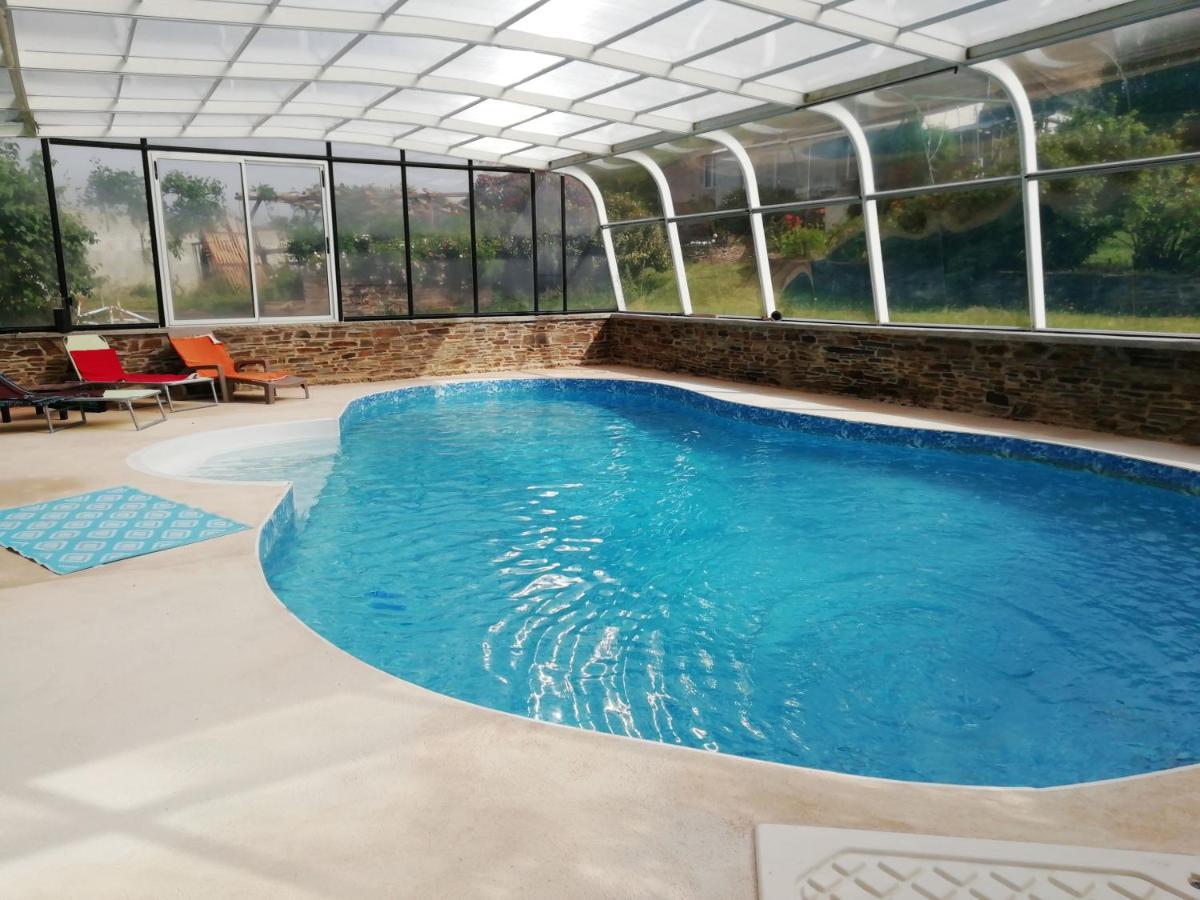 maison piscine privée proche de Rodez Cassagnes-Bégonhès Esterno foto